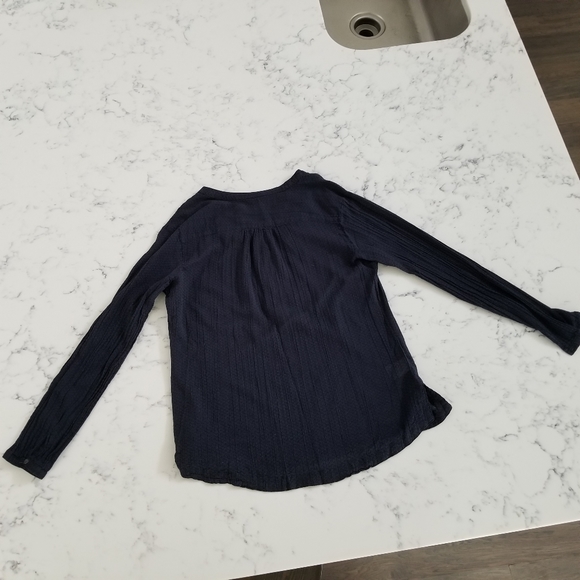 Navy Eddie Bauer Top - Worn Once - Sz Large - Picture 10 of 11